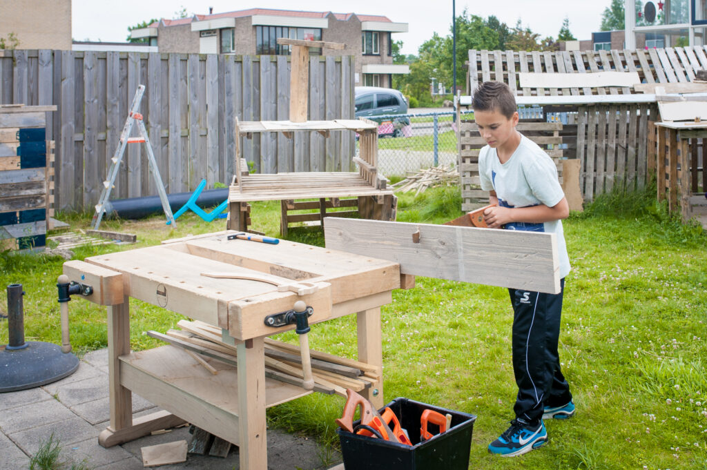 Huttenbouw kinderfeestje